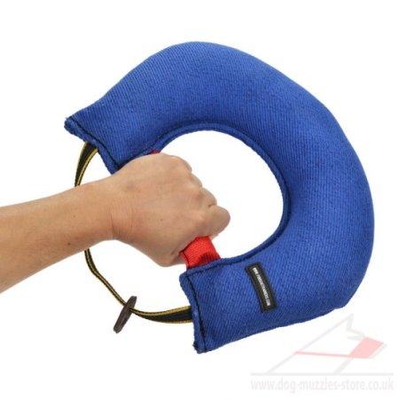 Dog Bite Pillow Tug with Hard and Soft Handles