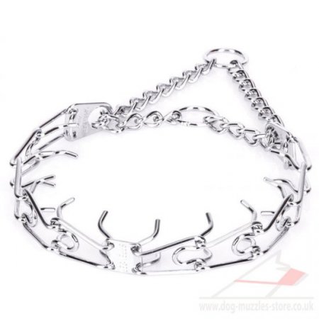 HS Metal Prong Dog Training Collar Chrome-Plated Steel Wire 3 mm