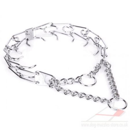 HS Metal Prong Dog Training Collar Chrome-Plated Steel Wire 3 mm