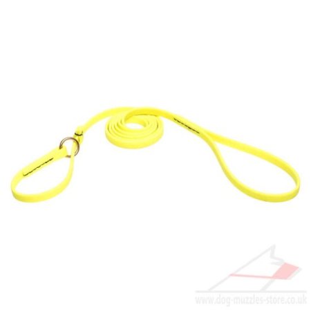Yellow Dog Collar and Leash Set Super Strong & Soft Biothane