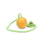 2 Inch Dog Balls on Rope Hollow Rubber Dog Ball Launcher