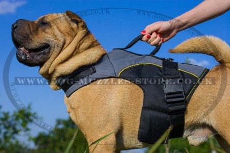 Dog Harness Rain Jacket For Shar Pei | Dog Vest Harness Jacket