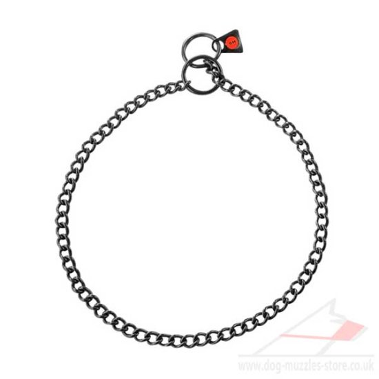 Herm Sprenger Black Choke Chain Dog Slip Collar 2mm