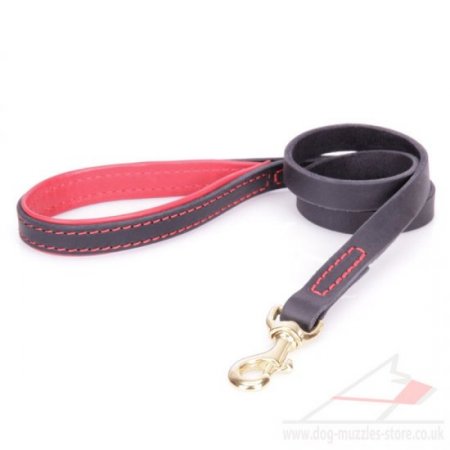 "Handicraft" Leather Dog Leash With Brass Fittings