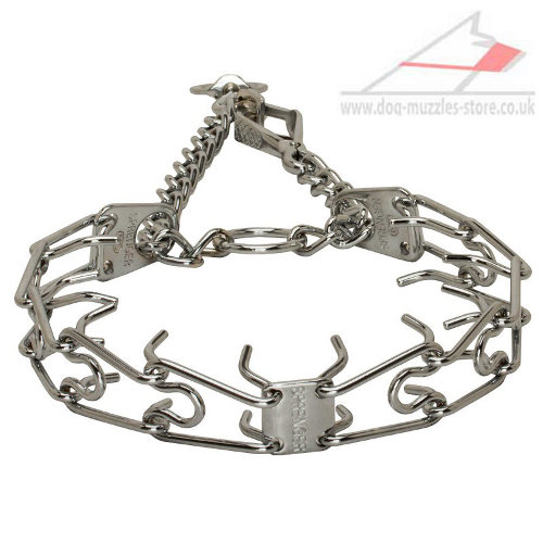 Herm Sprenger Chrome Plated Stainless Steel Prong Training Collar