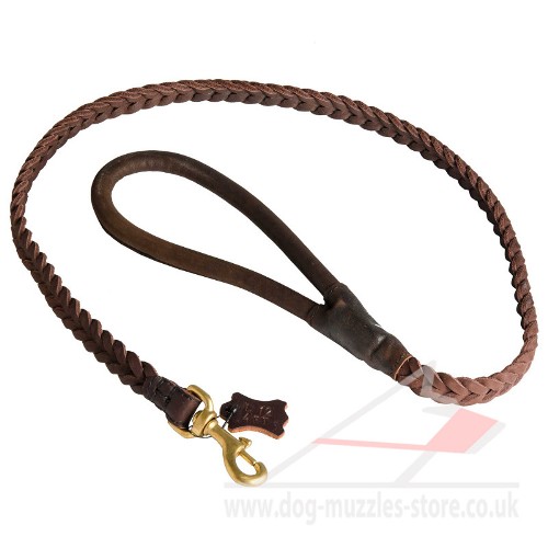 heavy duty braided dog leash buy UK