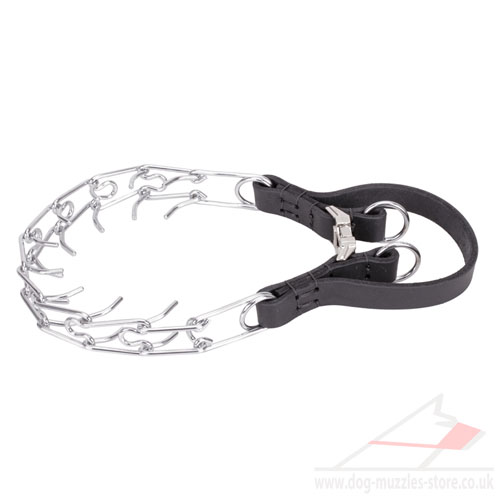 Best Dog Pinch Collar with Quick Release Buckle and Comfy Handle