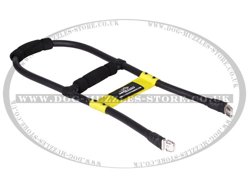Detachable Service Dog Harness Handle with Rubber Inserts