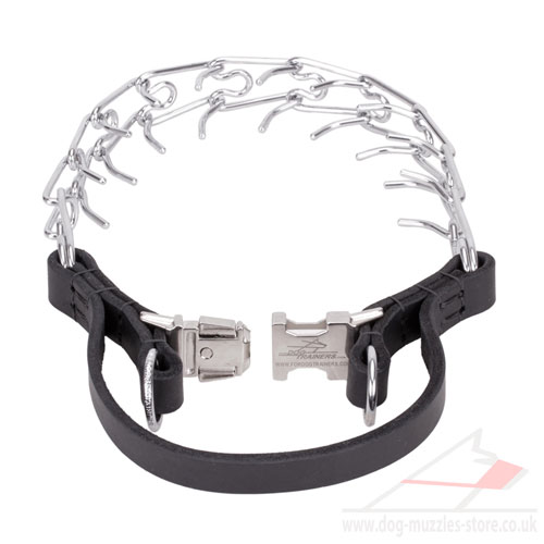 buy dog pinch collar with quick release buckle